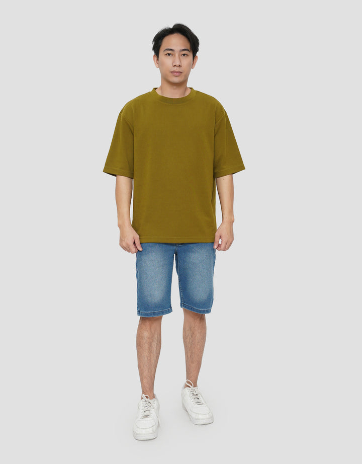 SUKO QUICK DRY KERAH BULAT LENGAN PENDEK KAOS OVERSIZE PRIA