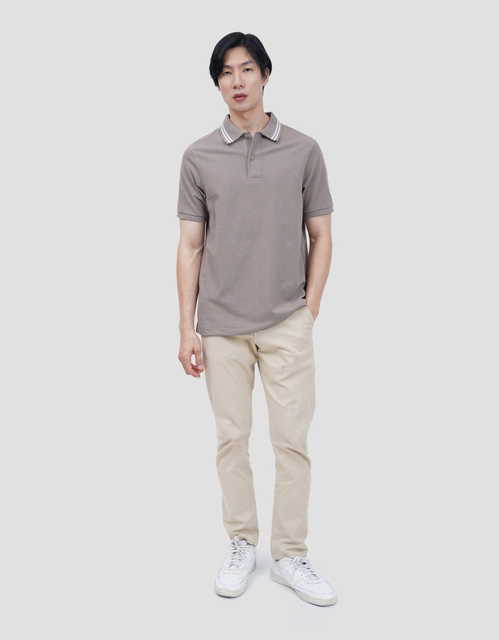 SUKO SOLID KNIT POLO PRIA