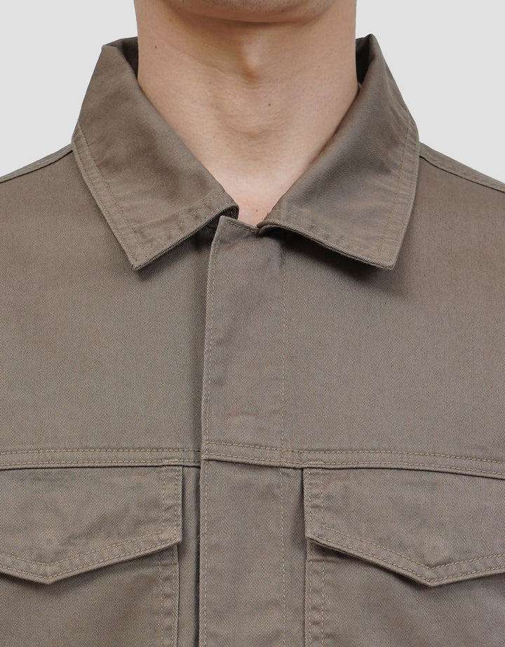 SUKO KATUN TWILL OUTERWEAR WORKWEAR LENGAN PANJANG JAKET PRIA