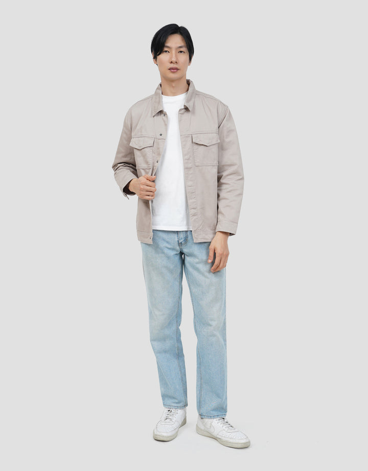 SUKO KATUN TWILL OUTERWEAR WORKWEAR LENGAN PANJANG JAKET PRIA