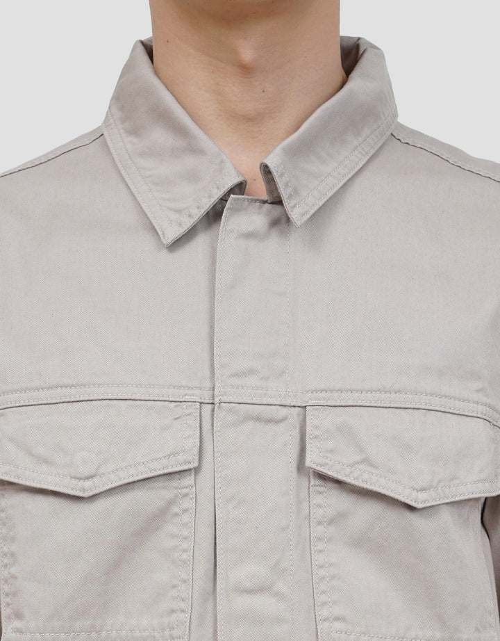 SUKO KATUN TWILL OUTERWEAR WORKWEAR LENGAN PANJANG JAKET PRIA