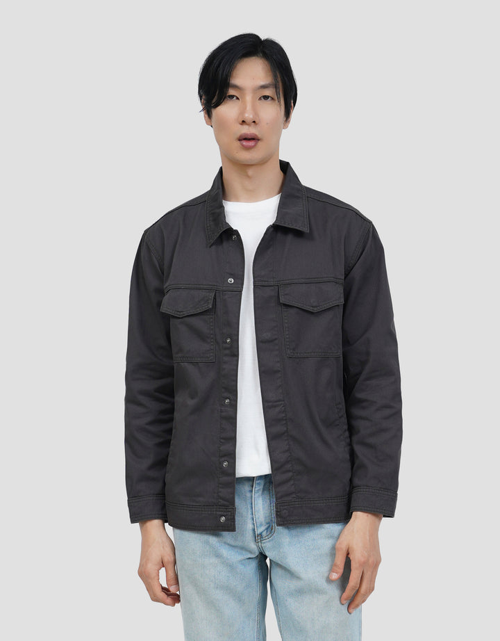 SUKO KATUN TWILL OUTERWEAR WORKWEAR LENGAN PANJANG JAKET PRIA