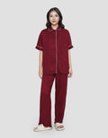 SUKO LENGAN PENDEK CELANA PANJANG PAJAMAS SET WANITA
