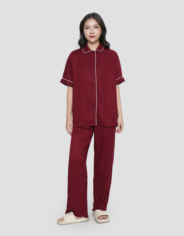 SUKO LENGAN PENDEK CELANA PANJANG PAJAMAS SET WANITA