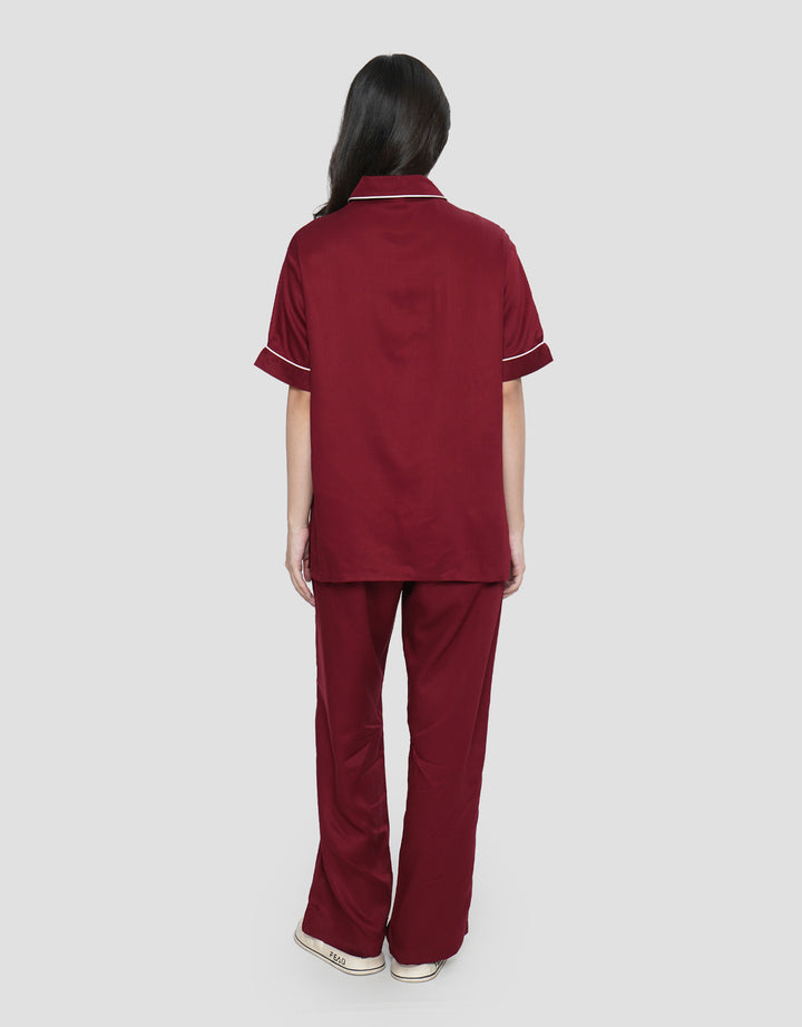 SUKO LENGAN PENDEK CELANA PANJANG PAJAMAS SET WANITA