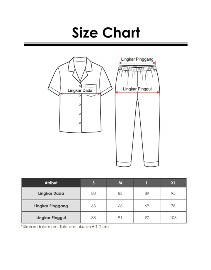 SUKO LENGAN PENDEK CELANA PANJANG PAJAMAS SET WANITA