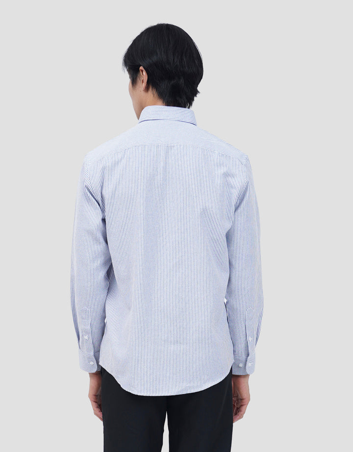 COLE FIT STRIPE OXFORD KEMEJA PRIA