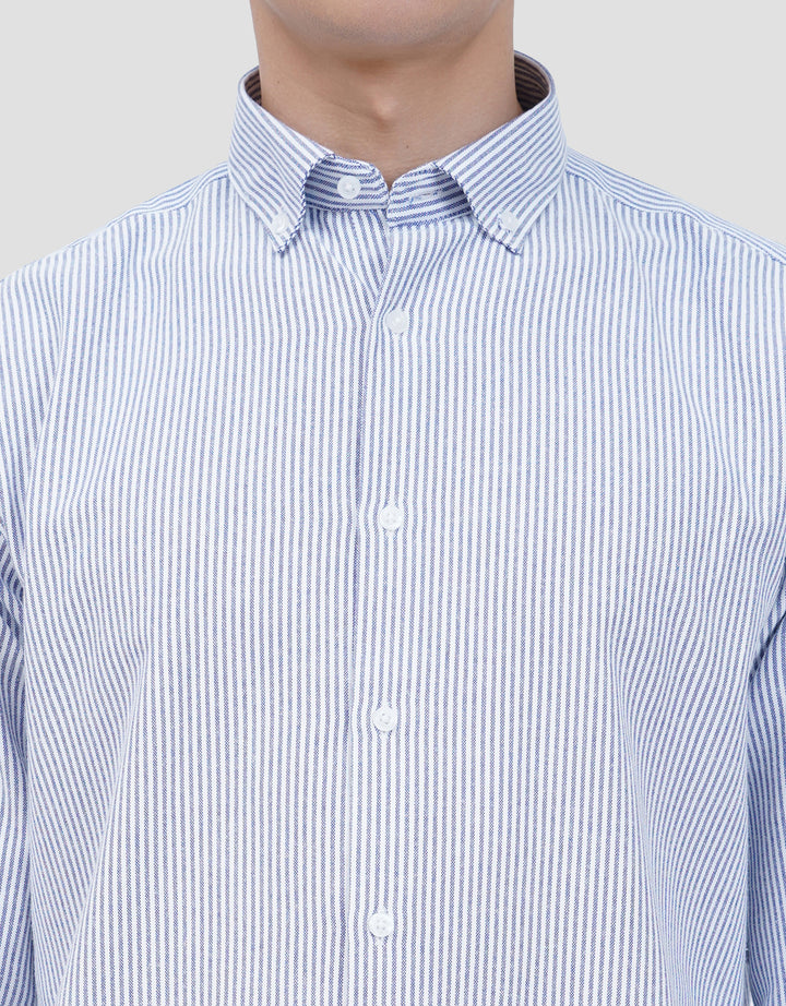COLE FIT STRIPE OXFORD KEMEJA PRIA