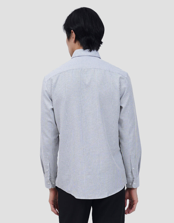 COLE FIT STRIPE OXFORD KEMEJA PRIA