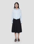 CONNEXION TWISTED HEM BLOUSE WANITA