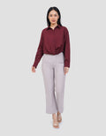 CONNEXION TWISTED HEM BLOUSE WANITA
