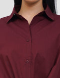 CONNEXION TWISTED HEM BLOUSE WANITA
