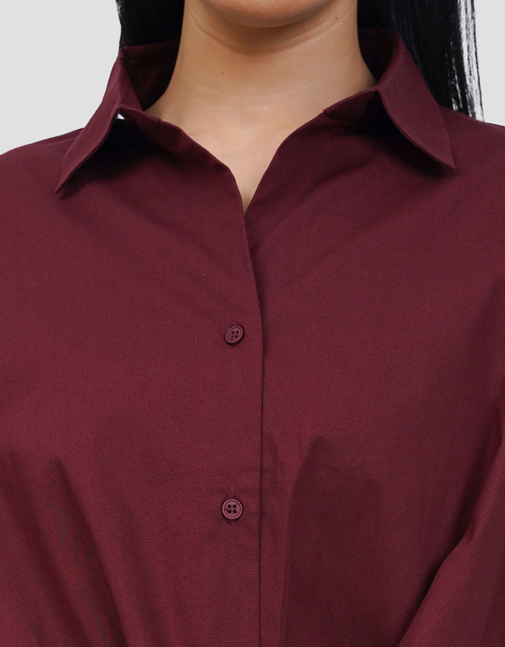 CONNEXION TWISTED HEM BLOUSE WANITA