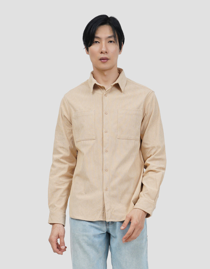COLE CORDUROY DOUBLE POCKET KEMEJA PRIA