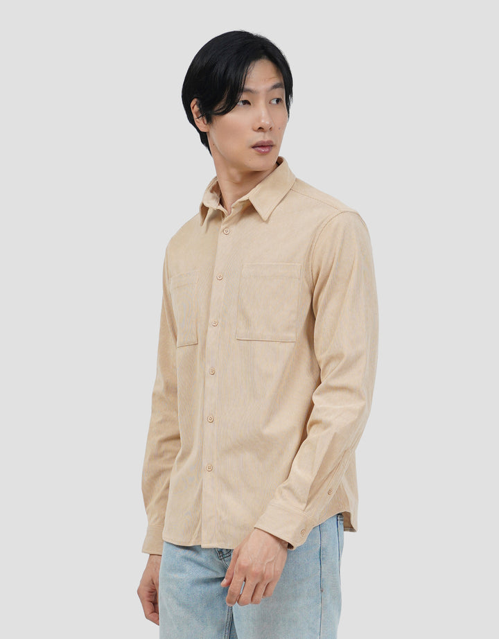 COLE CORDUROY DOUBLE POCKET KEMEJA PRIA