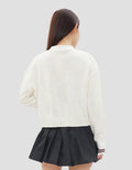 NEVADA CROP FLAT KNIT CABLE WITH EMBRO JAKET WANITA