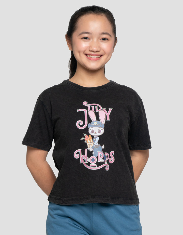 DISNEY ZOOTOPIA TW WASHED KAOS ANAK PEREMPUAN