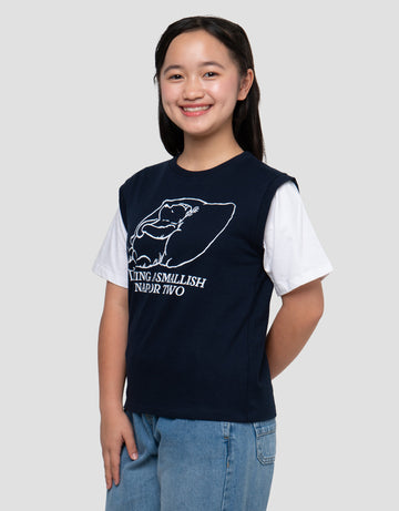 DISNEY POOH VEST KAOS ANAK PEREMPUAN