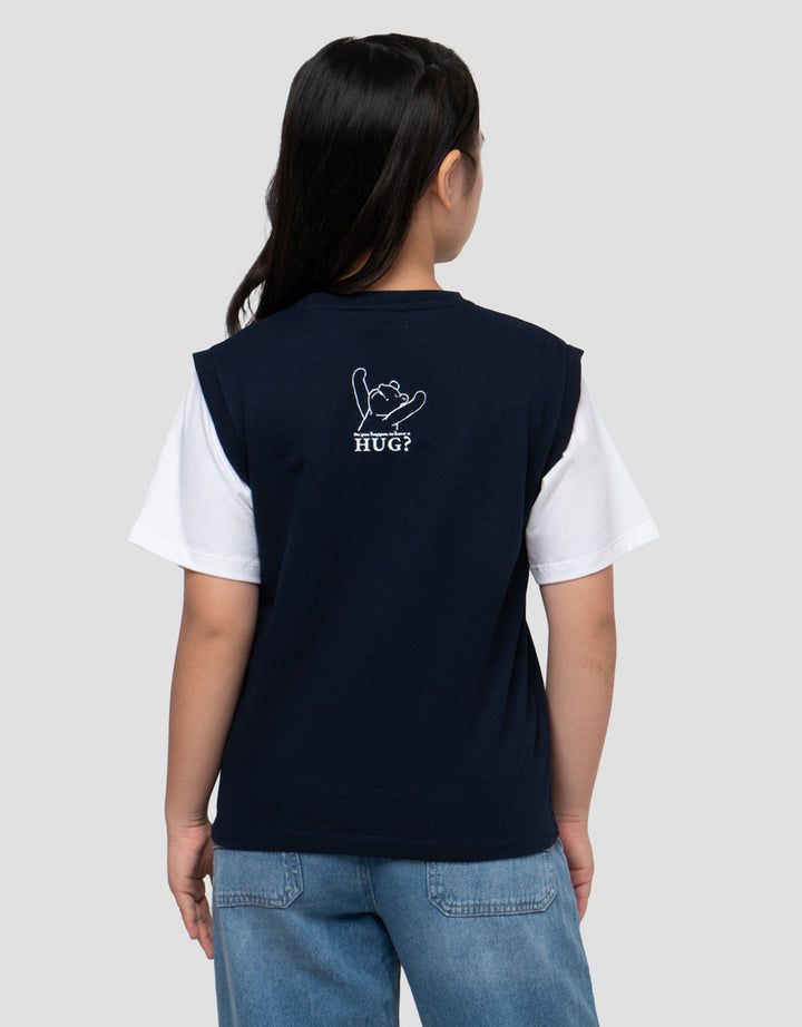 DISNEY POOH VEST KAOS ANAK PEREMPUAN