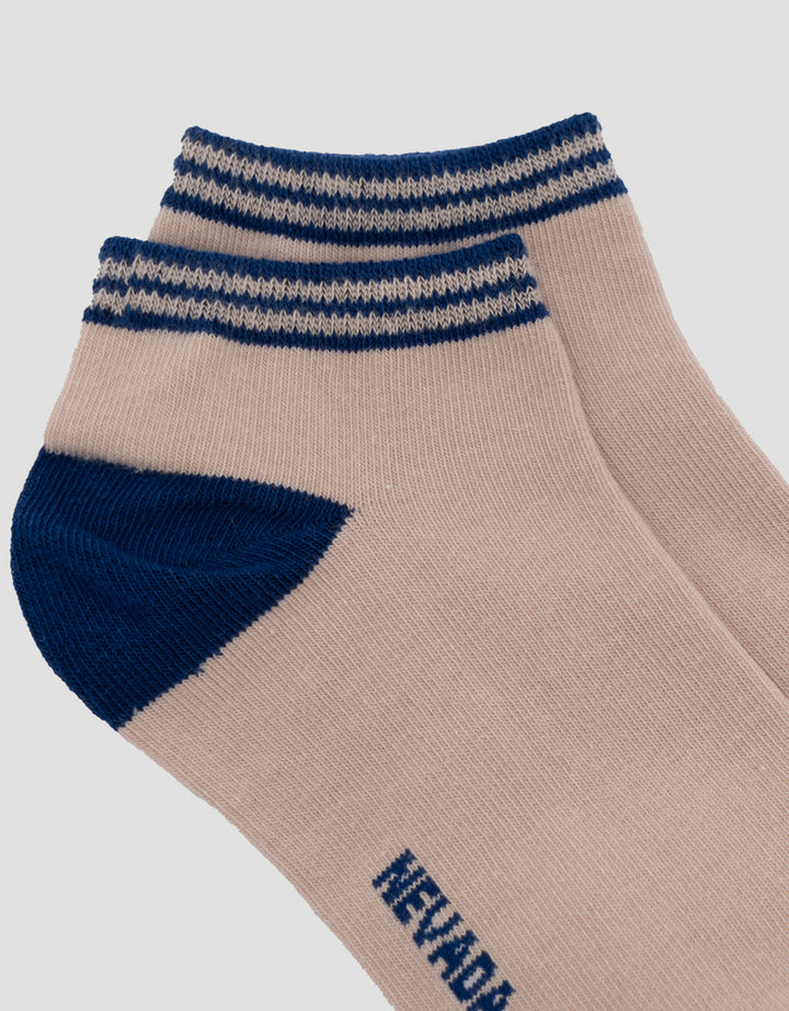 NEVADA ANKLE 2 TONE PLAIN KAUS KAKI WANITA