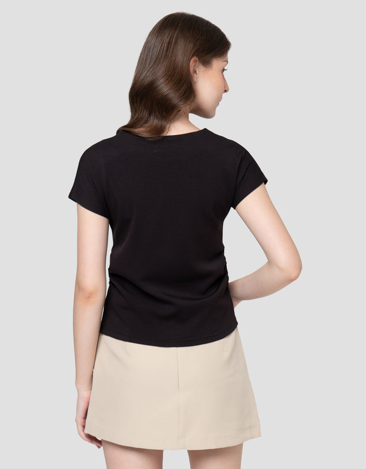 NEVADA DANBAL SIDE RUCHED KAOS WANITA