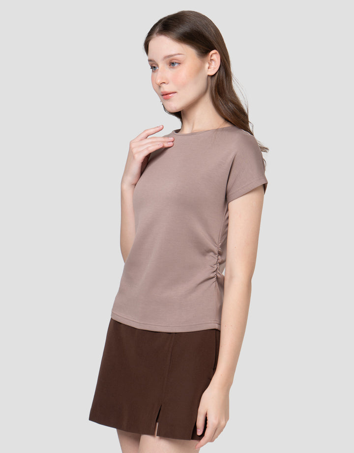 NEVADA DANBAL SIDE RUCHED KAOS WANITA