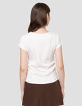 NEVADA DANBAL SIDE RUCHED KAOS WANITA