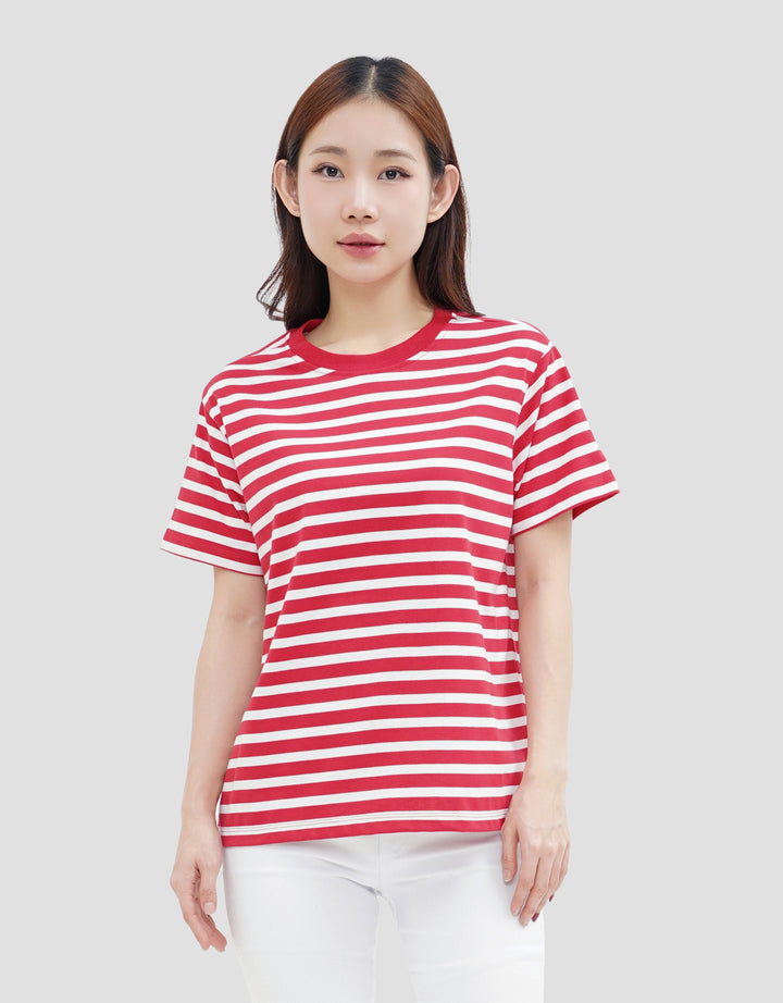 NEVADA PRINT STRIPE KAOS WANITA