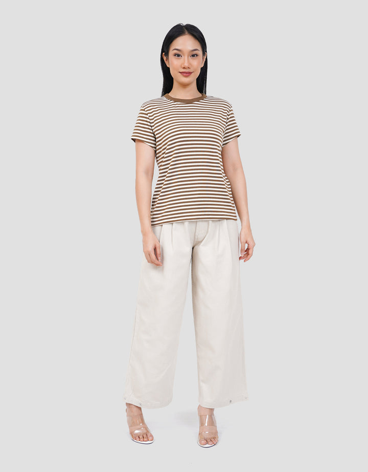 NEVADA STRIPE PRINT KAOS WANITA