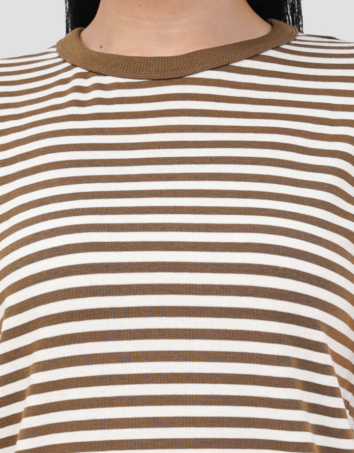 NEVADA STRIPE PRINT KAOS WANITA