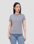 NEVADA STRIPE PRINT KAOS WANITA