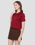 NEVADA SOLID RIB KAOS KERAH WANITA