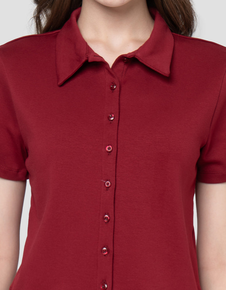 NEVADA SOLID RIB KAOS KERAH WANITA