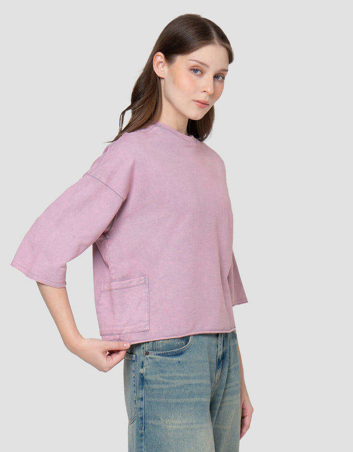 NEVADA FRENCH BOXY WASH SWEATSHIRT WANITA