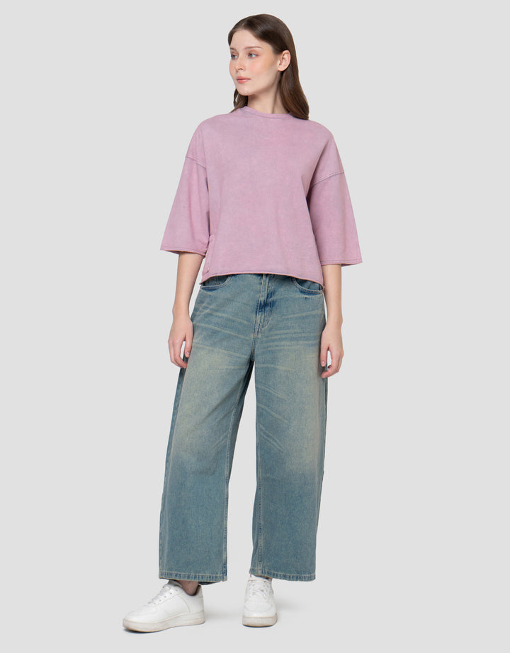 NEVADA FRENCH BOXY WASH SWEATSHIRT WANITA