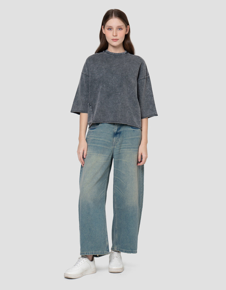 NEVADA FRENCH BOXY WASH SWEATSHIRT WANITA