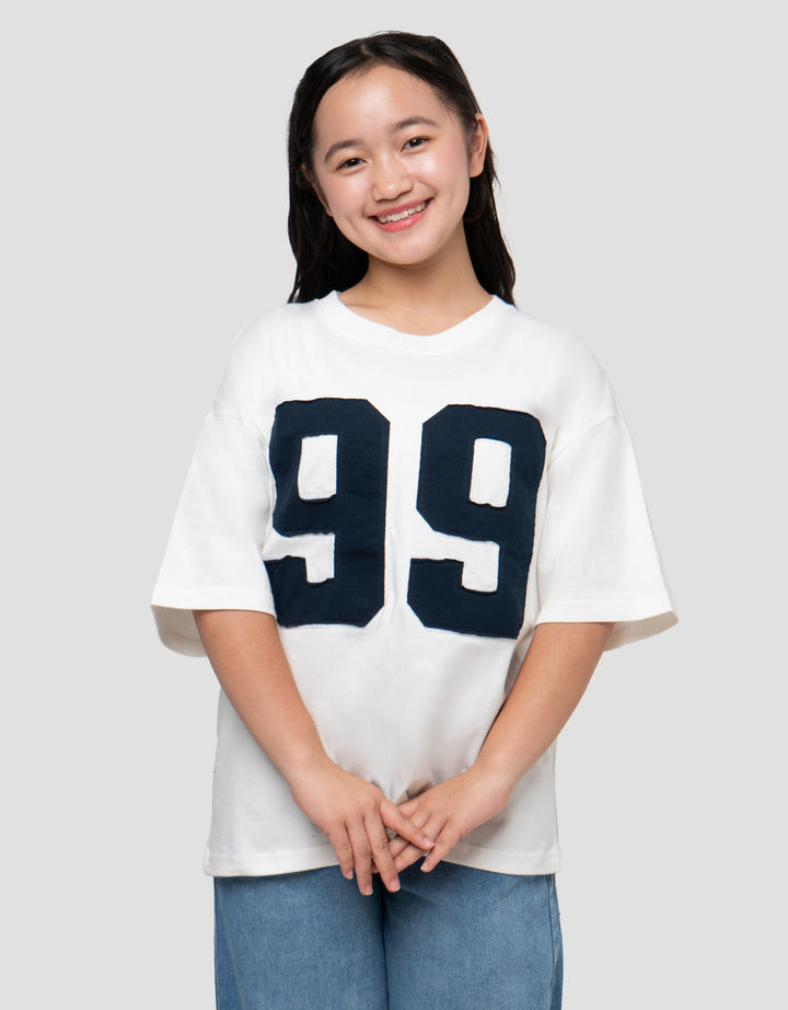 NEVADA APLIKASI KAOS OVERSIZE ANAK PEREMPUAN