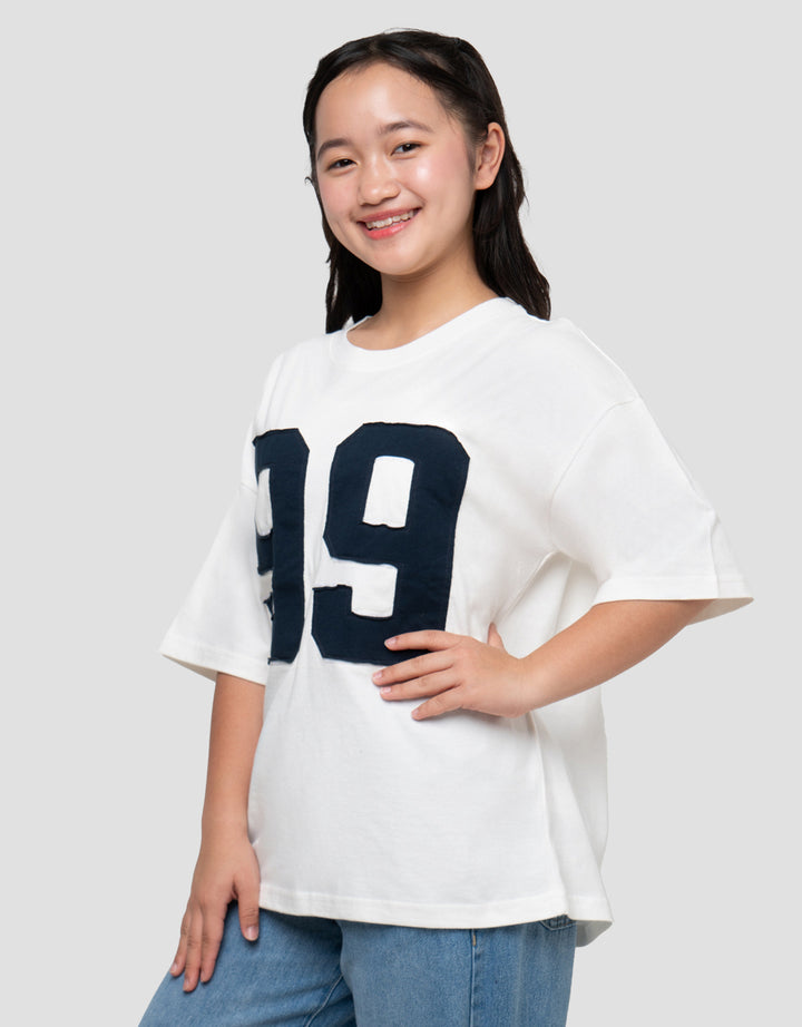 NEVADA APLIKASI KAOS OVERSIZE ANAK PEREMPUAN