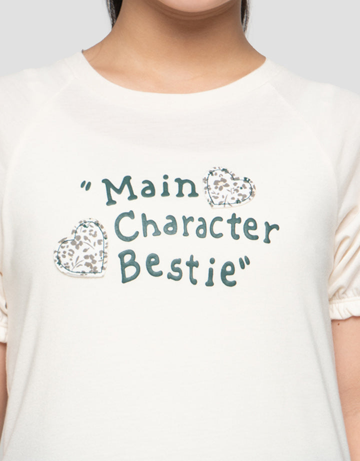 NEVADA MAIN CHARACTER BESTIE KAOS ANAK PEREMPUAN