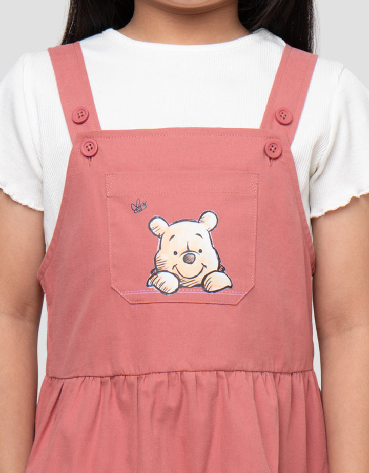 DISNEY POOH MIDI DRESS ANAK PEREMPUAN
