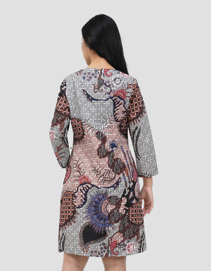 ARJUNA WEDA LIRIS MENTARI SACKDRESS BATIK WANITA
