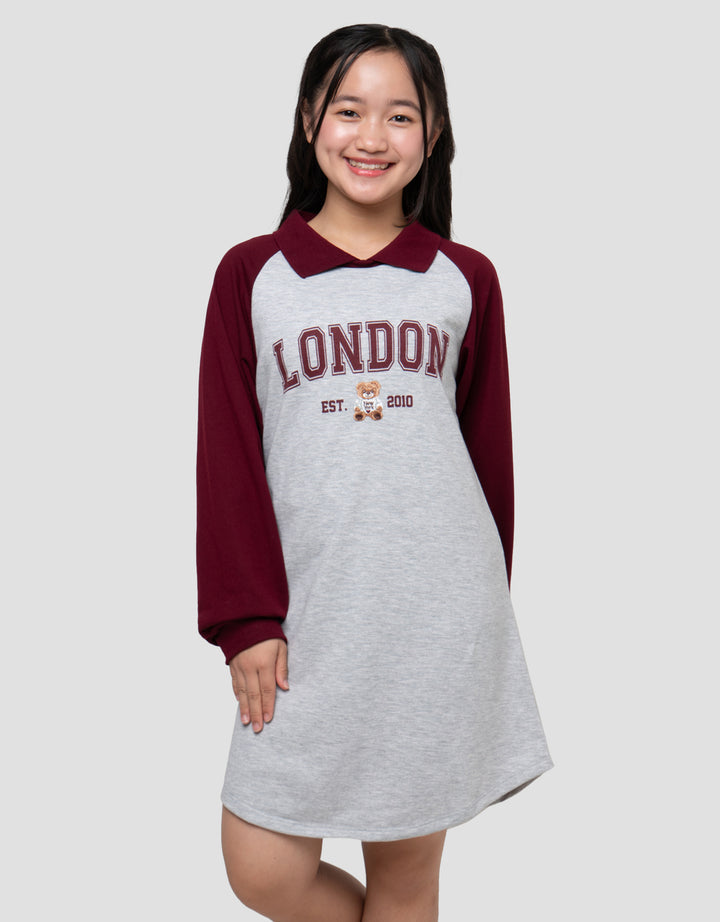 NEVADA LONDON DRESS ANAK PEREMPUAN