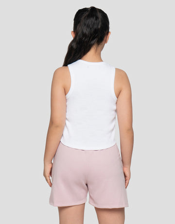 NEVADA RIB TANK TOP & TERRY PAKAIAN SET ANAK PEREMPUAN