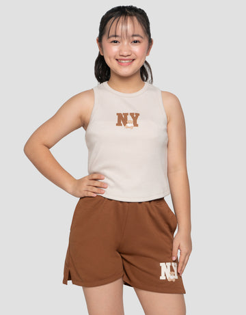 NEVADA TOP & TERRY PRINT PAKAIAN SET ANAK PEREMPUAN