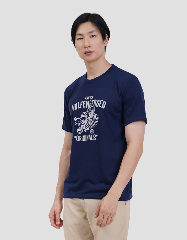 MxM Prited Basic Kaos Lengan Pendek Pria