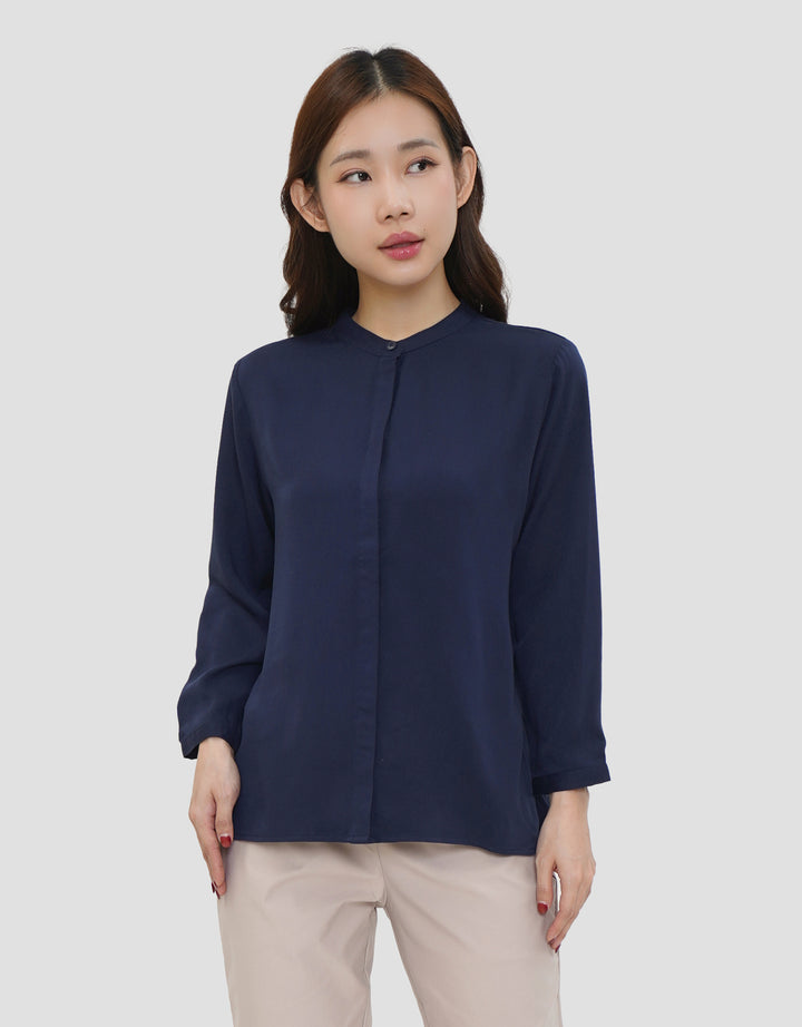 CONNEXION BASIC SLIM FIT KEMEJA WANITA