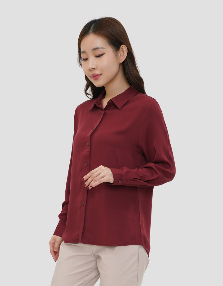 CONNEXION REG COLLAR KEMEJA WANITA