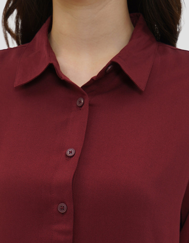 CONNEXION REG COLLAR KEMEJA WANITA