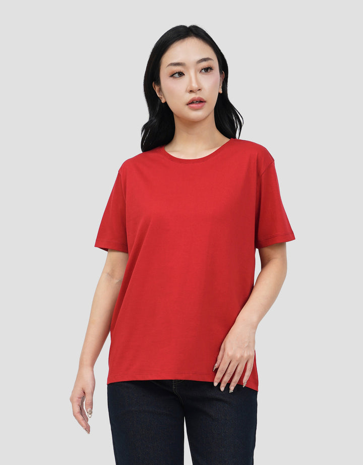 CONNEXION KNIT ENZYME BASIC KAOS LENGAN PENDEK WANITA