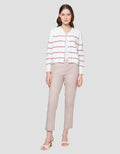 CONNEXION CLUB STRIPE V NECK CARDIGAN WANITA